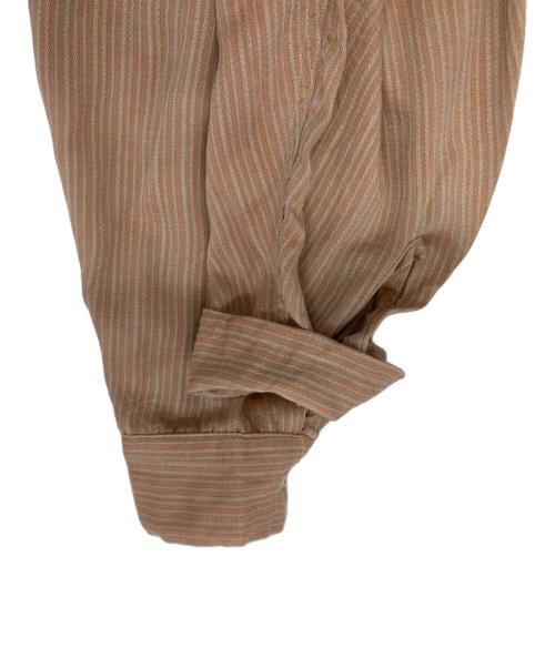 BUD BERMA（バドベルマ）BUD BERMA (バドベルマ) ヴィンテージオープンカラーシャツ ベージュ サイズ:XLの古着・服飾アイテム