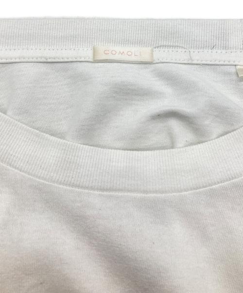 COMOLI（コモリ）COMOLI (コモリ) 空紡天竺 長袖クルー ホワイト サイズ:2の古着・服飾アイテム