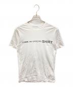 COMME des GARCONS SHIRTコムデギャルソンシャツ）の古着「ロゴプリントTシャツ」｜ホワイト