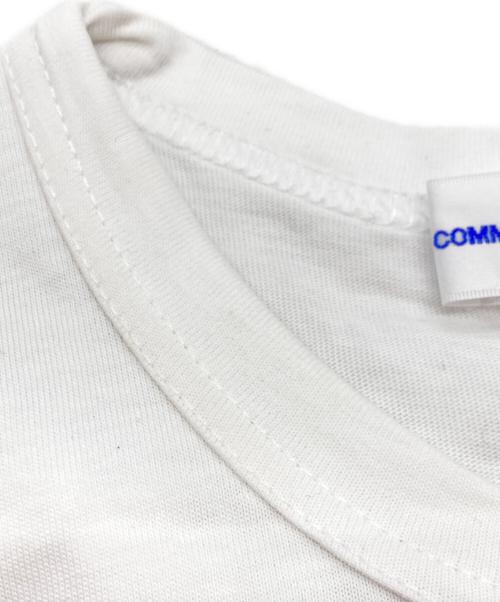 COMME des GARCONS SHIRT（コムデギャルソンシャツ）COMME des GARCONS SHIRT (コムデギャルソンシャツ) ロゴプリントTシャツ ホワイト サイズ:Mの古着・服飾アイテム