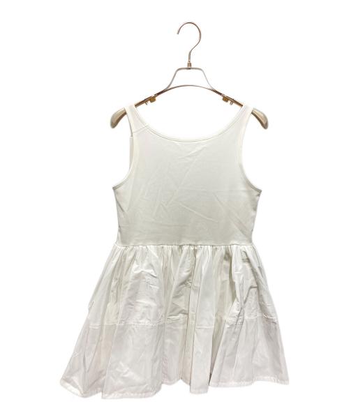 cygne（シーニュ）cygne (シーニュ) 切替ノースリーブトップス ホワイト サイズ:1の古着・服飾アイテム