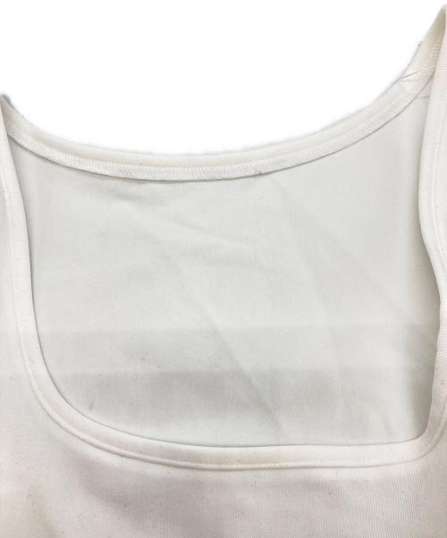 cygne（シーニュ）cygne (シーニュ) 切替ノースリーブトップス ホワイト サイズ:1の古着・服飾アイテム