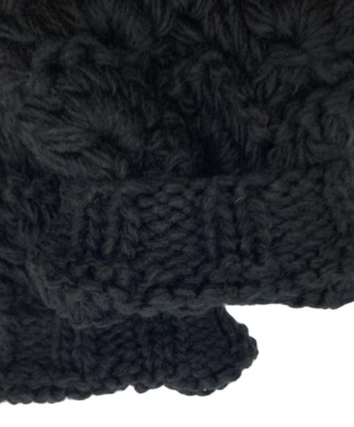 rosy monster（ロージーモンスター）rosy monster (ロージーモンスター) ハンドニットジップブルゾン ブラック サイズ:FREEの古着・服飾アイテム