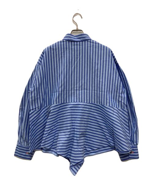 HeRIN.CYE（ヘリンドットサイ）HeRIN.CYE (ヘリンドットサイ) Flare hem shirt ブルー サイズ:FREEの古着・服飾アイテム
