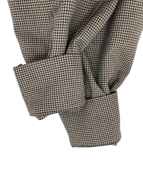 furfur（ファーファー）furfur (ファーファー) リブコンビシャツワンピース ブラック×ベージュ サイズ:FREEの古着・服飾アイテム