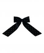 THE HAIR BAR TOKYOザ・ヘアバートウキョウ）の古着「ベルベット ロングボウ」｜ブラック