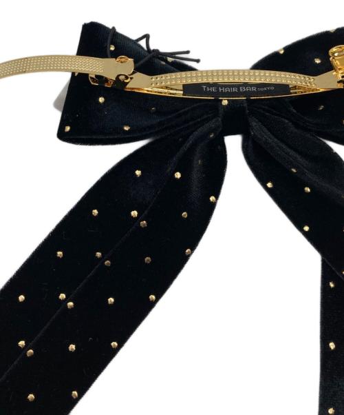 THE HAIR BAR TOKYO（ザ・ヘアバートウキョウ）THE HAIR BAR TOKYO (ザ・ヘアバートウキョウ) ベルベット ロングボウ ブラック 未使用品の古着・服飾アイテム