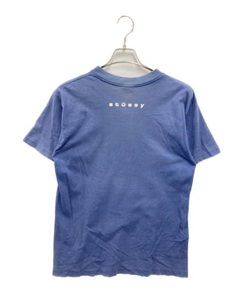 stussy（ステューシー）stussy (ステューシー) 90'sシャネルロゴプリントTシャツ ネイビー サイズ:Ｍの古着・服飾アイテム
