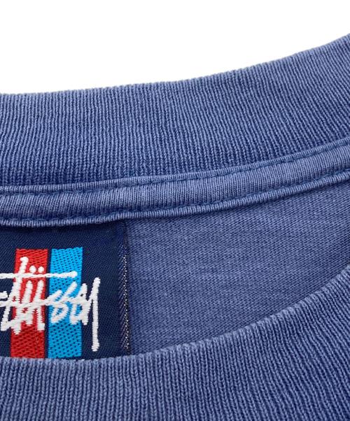 stussy（ステューシー）stussy (ステューシー) 90'sシャネルロゴプリントTシャツ ネイビー サイズ:Ｍの古着・服飾アイテム
