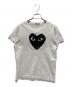 PLAY COMME des GARCONS（プレイコムデギャルソン）の古着「ハートスタッズTシャツ」｜ホワイト
