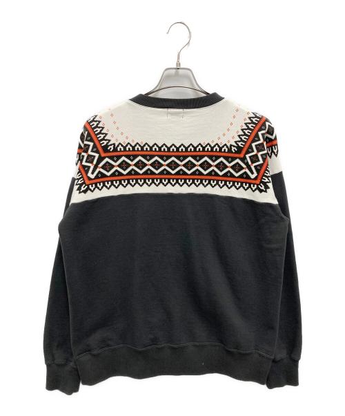 whitesville（ホワイツビル）WHITESVILLE (ホワイツビル) 【古着】雪柄ジップアップスウェット ホワイト×グレー サイズ:Mの古着・服飾アイテム