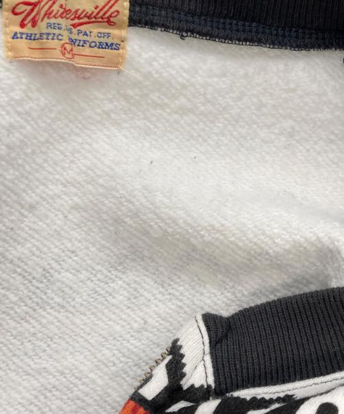 whitesville（ホワイツビル）WHITESVILLE (ホワイツビル) 【古着】雪柄ジップアップスウェット ホワイト×グレー サイズ:Mの古着・服飾アイテム