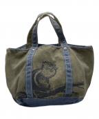 L.L.Beanエルエルビーン）の古着「リスプリントキャンバストートバッグ」｜オリーブ