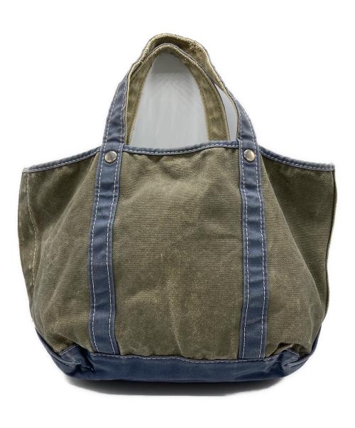 L.L.Bean（エルエルビーン）L.L.Bean (エルエルビーン) リスプリントキャンバストートバッグ オリーブの古着・服飾アイテム
