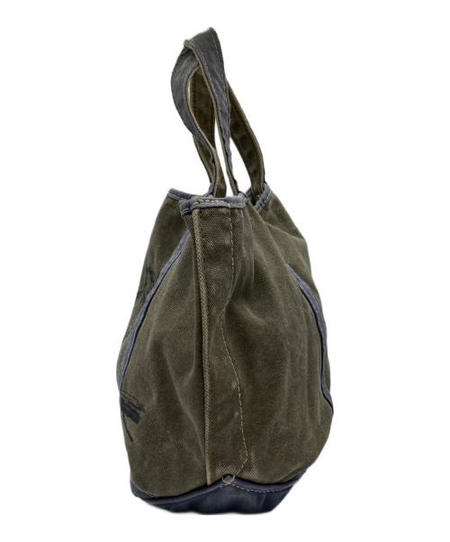 L.L.Bean（エルエルビーン）L.L.Bean (エルエルビーン) リスプリントキャンバストートバッグ オリーブの古着・服飾アイテム