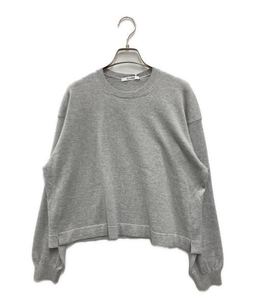 SLOANE（スローン）SLOANE (スローン) 14G天竺 エクストラファインメリノウール ショート丈 クルーネック グレー サイズ:SIZE 3の古着・服飾アイテム