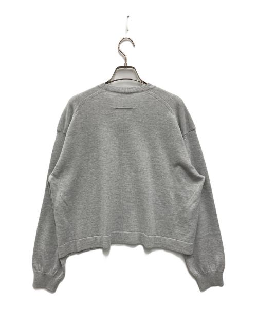 SLOANE（スローン）SLOANE (スローン) 14G天竺 エクストラファインメリノウール ショート丈 クルーネック グレー サイズ:SIZE 3の古着・服飾アイテム