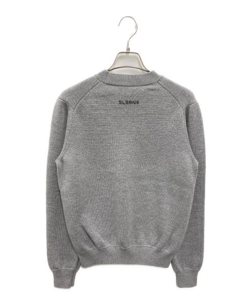 SLOANE（スローン）SLOANE (スローン) 10Gダブルジャカード編み エクストラファインメリノウール グレー サイズ:1の古着・服飾アイテム