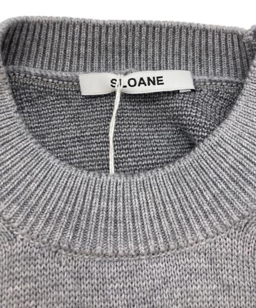 SLOANE（スローン）SLOANE (スローン) 10Gダブルジャカード編み エクストラファインメリノウール グレー サイズ:1の古着・服飾アイテム