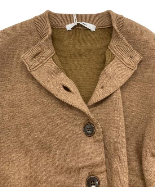 SLOANE（スローン）SLOANE (スローン) 12Ｇ天竺 ダブルフェイス クルーネックカーディガン ブラウン サイズ:SIZE 1の古着・服飾アイテム