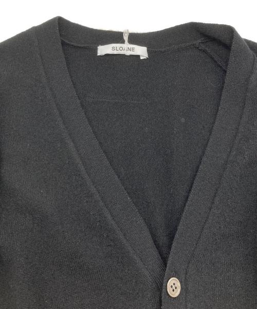SLOANE（スローン）SLOANE (スローン) 12G天竺 カシミヤVネックカーディガン ブラック サイズ:SIZE 3の古着・服飾アイテム