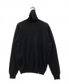 SLOANEスローン）の古着「12G天竺 カシミヤタートルネック」｜ブラック