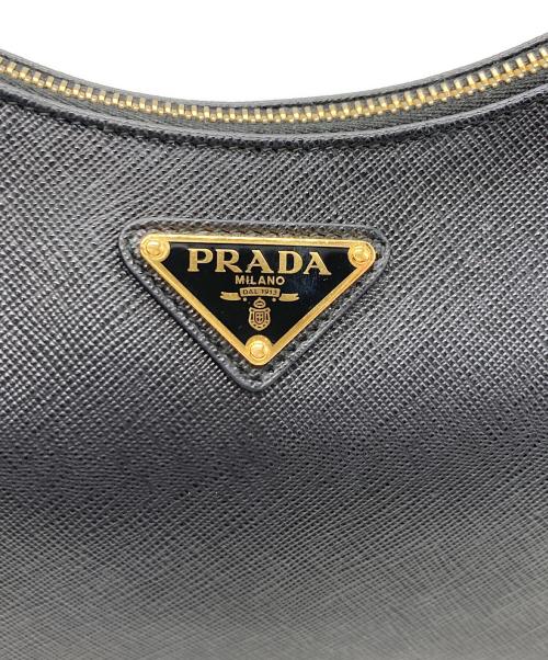 PRADA（プラダ）PRADA (プラダ) サフィアーノレザー ミニバッグ ブラックの古着・服飾アイテム
