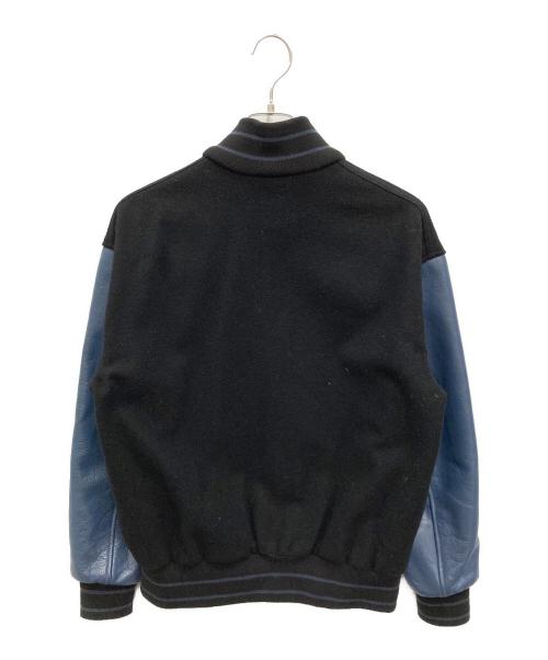 skookum（スクーカム）skookum (スクーカム) JOURNAL STANDARD relume (ジャーナルスタンダード レリューム) 別注アワードジャケット ブラック×ネイビー サイズ:Mの古着・服飾アイテム