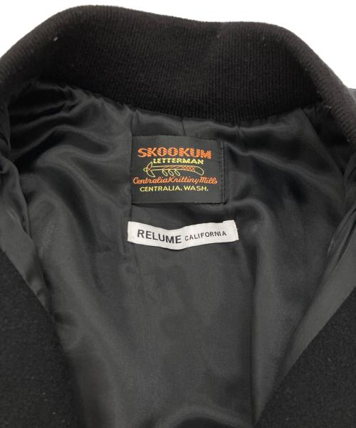 skookum（スクーカム）skookum (スクーカム) JOURNAL STANDARD relume (ジャーナルスタンダード レリューム) 別注アワードジャケット ブラック×ネイビー サイズ:Mの古着・服飾アイテム