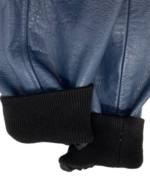 skookum（スクーカム）skookum (スクーカム) JOURNAL STANDARD relume (ジャーナルスタンダード レリューム) 別注アワードジャケット ブラック×ネイビー サイズ:Mの古着・服飾アイテム