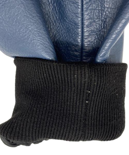 skookum（スクーカム）skookum (スクーカム) JOURNAL STANDARD relume (ジャーナルスタンダード レリューム) 別注アワードジャケット ブラック×ネイビー サイズ:Mの古着・服飾アイテム