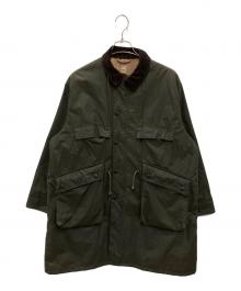 Barbour×KAPTAIN SUNSHINE（バブアー×キャプテンサンシャイン）の古着「Stand Collar Traveler Coat」｜オリーブ