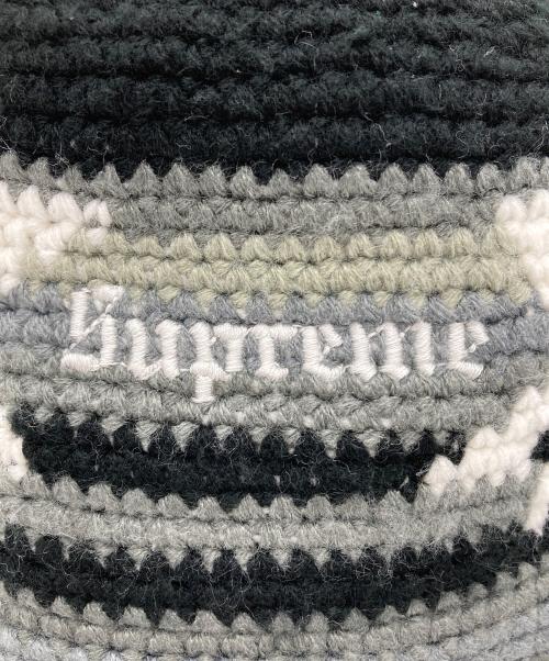 SUPREME（シュプリーム）Supreme (シュプリーム) Snowflake Crochet Crusher ブラック×グレー サイズ:-の古着・服飾アイテム