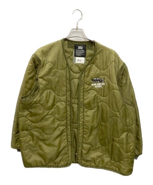 WIND AND SEA（ウィンダンシー）WIND AND SEA (ウィンダンシー) 81TEEZ (ハイチーズ) QUILTING JACKET オリーブ サイズ:FREEの古着・服飾アイテム
