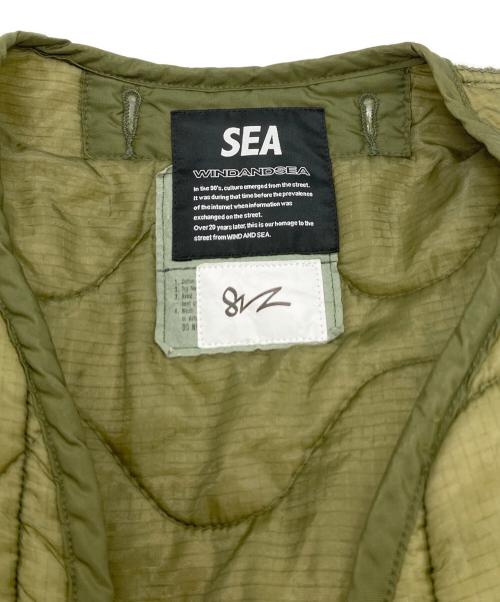 WIND AND SEA（ウィンダンシー）WIND AND SEA (ウィンダンシー) 81TEEZ (ハイチーズ) QUILTING JACKET オリーブ サイズ:FREEの古着・服飾アイテム