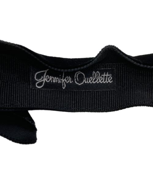 Jennifer Ouellette（ジェニファー オレット）Jennifer Ouellette (ジェニファー オレット) Velvet Bow Headband ブラックの古着・服飾アイテム