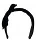 Jennifer Ouellette（ジェニファー オレット）の古着「Velvet Bow Headband」｜ブラック