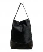 And Aアンド エー）の古着「カウレザーハラコトートバッグ」｜ブラック