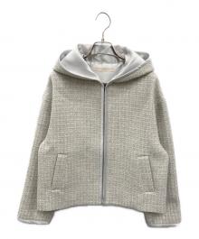 theory luxe（セオリーリュクス）の古着「Aria Tweed Luna Blouson」｜グレー