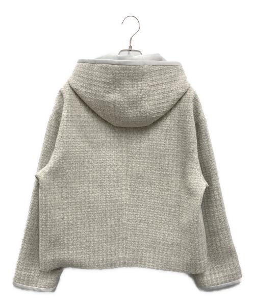 theory luxe（セオリーリュクス）theory luxe (セオリーリュクス) Aria Tweed Luna Blouson グレー サイズ:38の古着・服飾アイテム