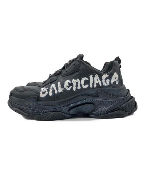 BALENCIAGA（バレンシアガ）BALENCIAGA (バレンシアガ) TRIPLE S GRAFITY ブラック サイズ:27.5㎝の古着・服飾アイテム