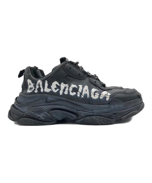 BALENCIAGA（バレンシアガ）BALENCIAGA (バレンシアガ) TRIPLE S GRAFITY ブラック サイズ:27.5㎝の古着・服飾アイテム
