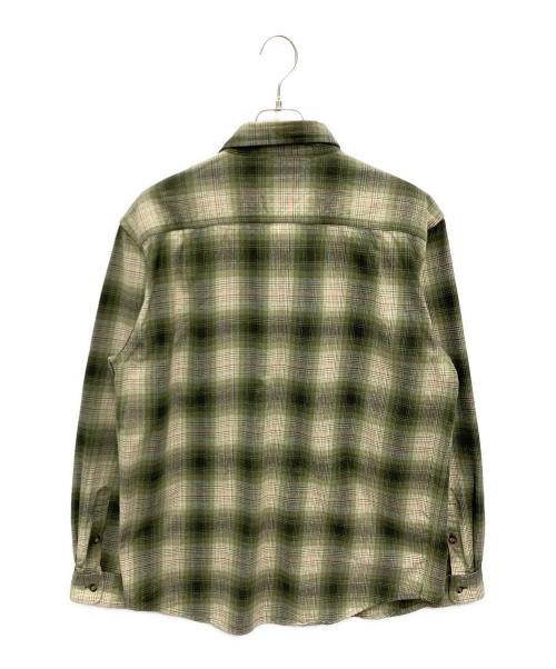 CarHartt（カーハート）CarHartt (カーハート) ORIGINAL FIT FLANNEL LS SHIRT グリーン サイズ:Mの古着・服飾アイテム