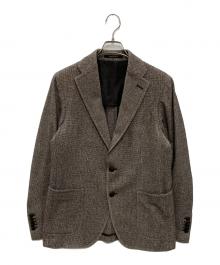 TAGLIATORE（タリアトーレ）の古着「ウールシルクテーラードジャケット」｜ベージュ