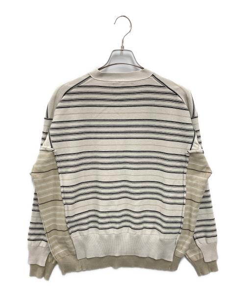 YOKE（ヨーク）YOKE (ヨーク) BORDER CONNECTING CARDIGAN アイボリー サイズ:1の古着・服飾アイテム