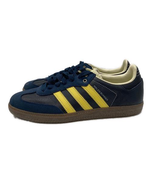 WALES BONNER（ウェールズボナー）WALES BONNER (ウェールズボナー) adidas (アディダス) Collegiate Navy ネイビー×イエロー サイズ:25cmの古着・服飾アイテム