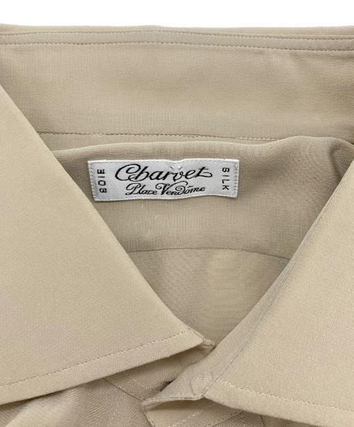 Charvet（シャルベ）Charvet (シャルベ) 【古着】シルクシャツ ベージュ サイズ:記載無しの古着・服飾アイテム