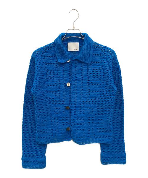kaiko（カイコー）KAIKO (カイコー) CROCHET BLOUSON ブルー サイズ:1の古着・服飾アイテム