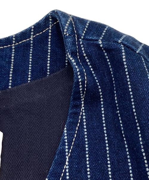 Pherrow's（フェローズ）PHERROW'S (フェローズ) インディゴウォバッシュストライプベスト インディゴ サイズ:38の古着・服飾アイテム