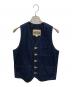 PHERROW'S（フェローズ）の古着「インディゴウォバッシュストライプベスト」｜インディゴ